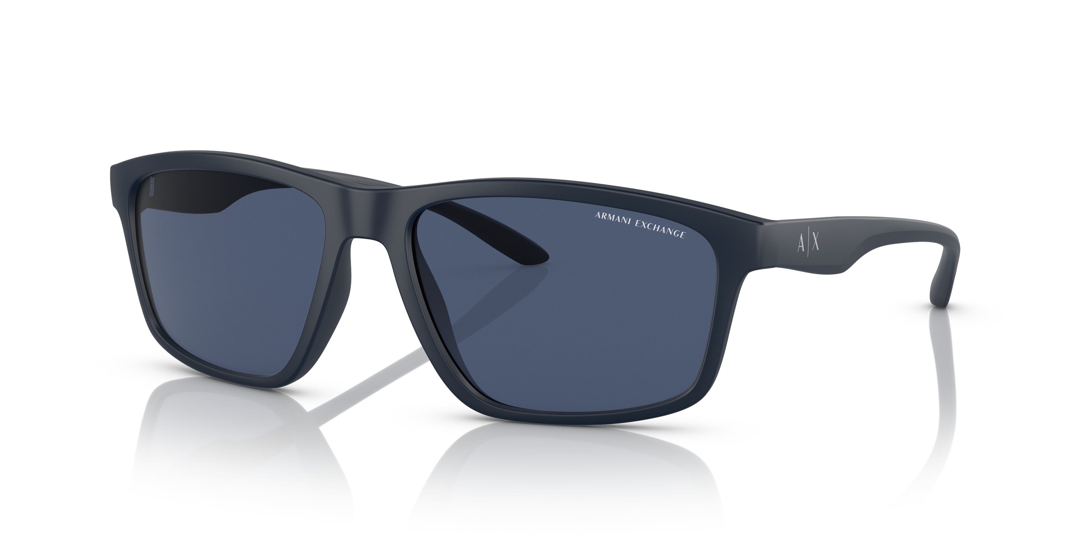 Buy A|X ARMANI EXCHANGE Men's Ax4102sf Low Bridge Fit Square Sunglasses,  Shiny Black/Grey, 57 mm at Amazon.in